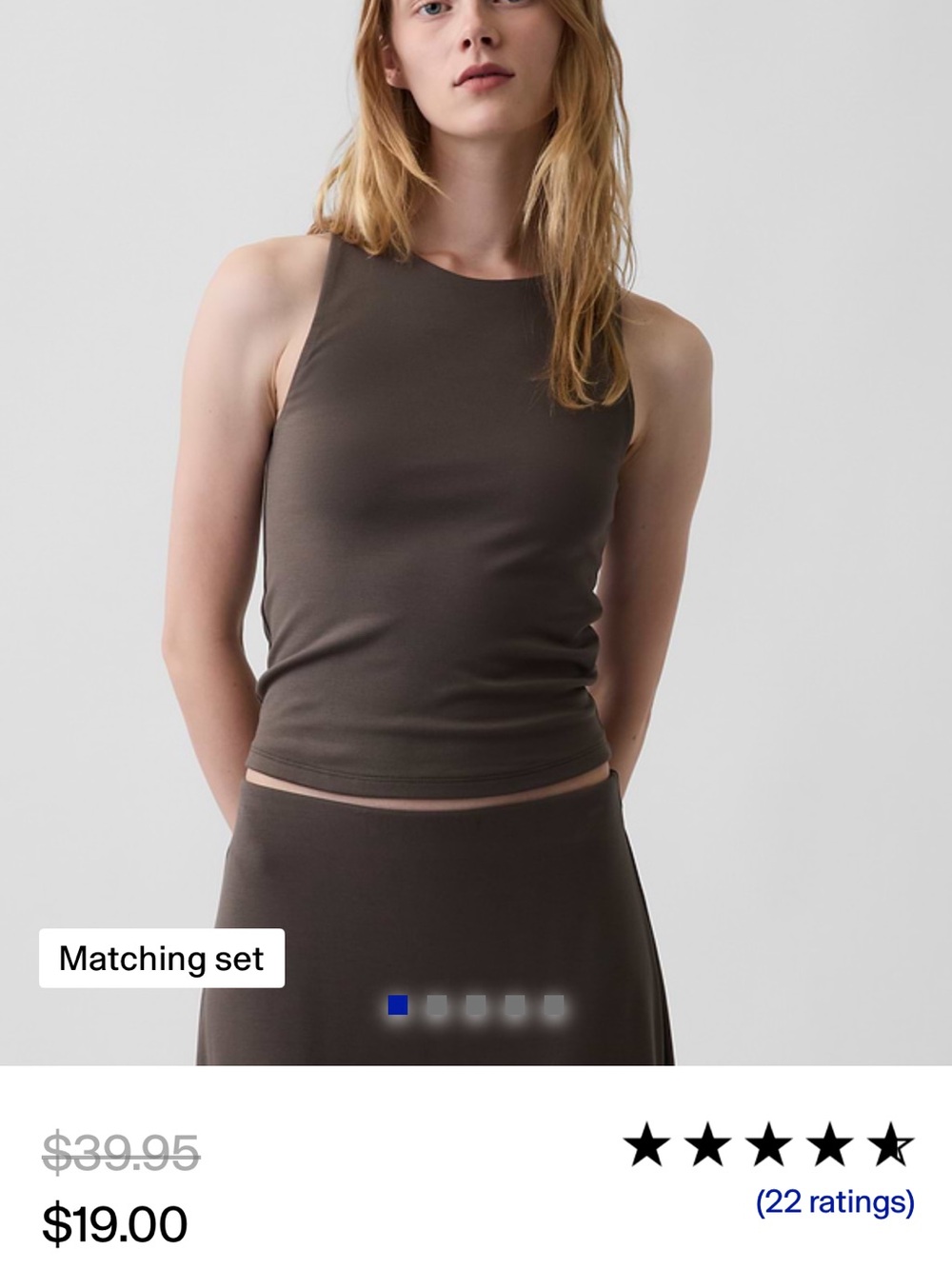 NWT- Gap Women's Olive Green Maxi Skirt and Top! Sleek Solid Silhouette - Picture 10 of 11